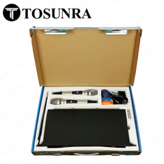 Tosunra by Winland 2-Channel High-Performance Professional UHF Wireless Microphone System TOS-U-688