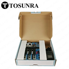 Tosunra by Winland 4-CH Mixer w/ 2 Mic/Line XLR, 1 Stereo (6.35mm + RCA), 1 MP3/USB/BT TOS-DM405