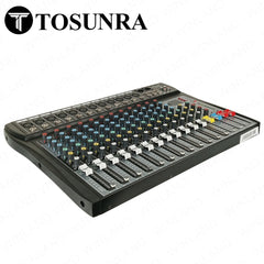 Tosunra by Winland 12-CH Input Professional Audio Mixer w/ XLR, MP3 & Digital Effects TOS-CT120S-USB