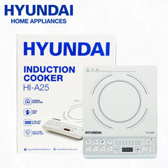 Hyundai by Winland White Ceramic Plate Induction Cooker 8 Preset Buttons/Child Lock 1500w (HI-A25)
