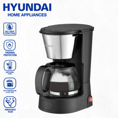 Hyundai Appliances by Winland 0.75L High Temp Glass Coffee Maker 650W (HCM-GC075L)