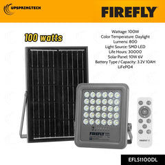 Firefly Basic Series Solar Floodlight – Models EFL51050DL / EFL51100DL / EFL51200DL / EFL51300DL