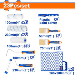 Wadfow by Winland 23-in-1 Cylinder Brush Set / Paint Set WCB3H23 WAD-HT