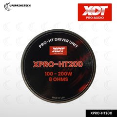 XDT XPRO-HT200 Pro-HT Driver Unit 100–200W 8Ω Horn Tweeter for Crown HT Series