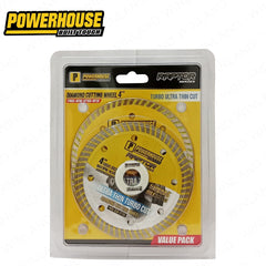 Powerhouse by Winland Value Pack Raptor Series Diamond Cutting Wheel Continuous, Turbo & Ultra Thin