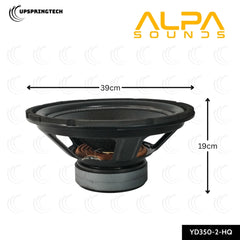 ALPA YD350-2-HQ 15″ PA Bass Speaker 2000W Max Power 8Ω Professional Loudspeaker