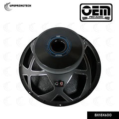 OEM Pro Audio BX18X600 18” Subwoofer 2000W Max 1000W RMS 8Ω 4” Voice Coil