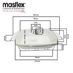 Masflex By Winland 2.5L Rectangular Food Warmer with Stand-CX-71