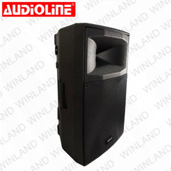 Audioline by Winland 15"Active Speaker box w/ Battery & Wireless Microphone 2000W-PRX-3815A6-20UFBRS
