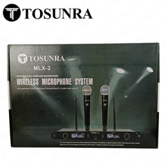 Tosunra by Winland Dual Channel High-Quality Professional Wireless VHF Microphone System TOS-MLX-2