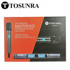 Tosunra by Winland 2-Channel High-Performance Professional UHF Wireless Microphone System TOS-KMC8
