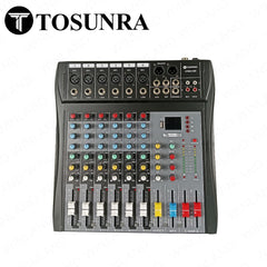 Tosunra by Winland 6-CH Professional Audio Mixer with XLR, MP3, USB & Digital Effects TOS-CT60S-USB