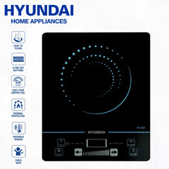 Hyundai by Winland Slim Induction Cooker 8 Preset Buttons with Black Crystal Plate 1800W (HI-A21)