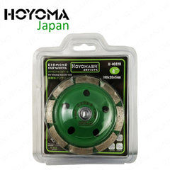 Hoyoma Japan by Winland 4 Inch (100 x 20 x 5mm) Diamond Cup Wheel For Concrete Wall (SOLD PER PIECE)