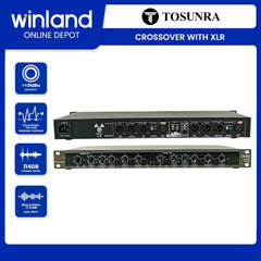 Tosunra by Winland 234XL Stereo 2/3 Way/ Mono 4-way Crossover with XLR Input Connectors TOS-234XL