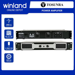 Tosunra by Winland 90W × 2 Stereo Powerful High-Current Professional Integrated Amplifier TOS-P2-1