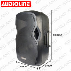 Audioline by Winland 15 Inches Passive 2-Way Speaker 1500W 8Ohms Per Piece APS-1563