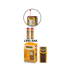 Ingco by Winland 2PCS Combo Kit Laser Distance Detector with Steel Measuring Tape HLDD241201 ING-PT