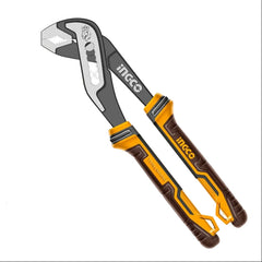 Ingco by Winland 8"/200mm Insulated Glossy Polish Pump Pliers CR-V Steel HPP28208 ING-HT