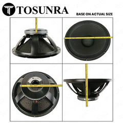 Tosunra by Winland 18" High Performance Subwoofer Speaker Unit w/ Aluminum Frame 5000W 4Ω TOS-SW-18P