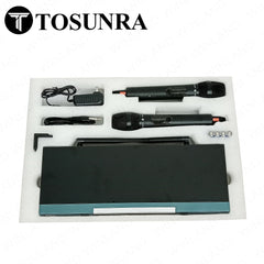 Tosunra by Winland 2-Channel High-Performance Professional UHF Wireless Microphone System TOS-KMC8
