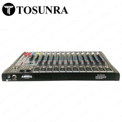 Tosunra by Winland 12-CH Input Professional Audio Mixer w/ XLR, MP3 & Digital Effects TOS-CT120S-USB