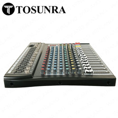Tosunra by Winland 12-CH Input Professional Audio Mixer w/ XLR, MP3 & Digital Effects TOS-CT120S-USB