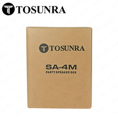 Tosunra by Winland 4-inches Portable Party Speaker Box 20W with Bluetooth and USB Devices TOS-SA-4M