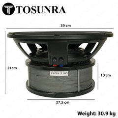 Tosunra by Winland 15in High Performance Audio Instrumental Triple Magnet Speaker 8Ω TOS-MH-L-15253
