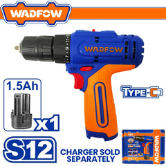 Wadfow by Winland S12 Series Lithium-Ion Cordless Drill 12V 20Nm w/ Battery WCDS565 WAD-CT