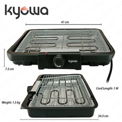 Kyowa by Winland Classic Series Electric Griller Adjustable Thermostat and Grid Height 2000W KW-3710