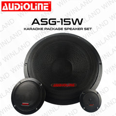 Audioline by Winland Karaoke Package Speaker Set ASG-15W/ASG-5M/ASG-3T