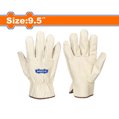 Wadfow by Winland 9.5inches Leather Work Gloves with Wrist extension and Binding Edge WLG1001 WAD-HT