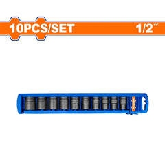 Wadfow by Winland 10pieces/Set 1/2inches Cr-Mo Dr. Deep Impact Socket Set WMSD201 WAD-HT