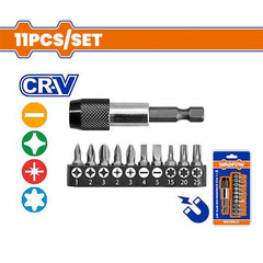 Wadfow by Winland 11PCS/Set Cr-V Material Screwdriver Bits WSV8K31 WAD-HT