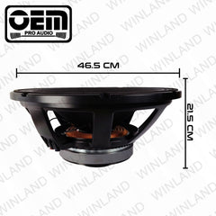 OEM Pro Audio by Winland 18" Speaker Power Woofer 1000W - LF18X1000