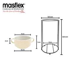 Masflex By Winland 4pcs Stackable Bowl with Rack-CS