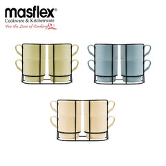 Masflex By Winland 4pcs Stackable Mug with Rack-CS