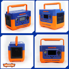 Wadfow Portable Power Station with Smart LCD Screen (WHT)