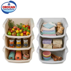 Orocan by Winland Cucina Uno Kitchen Organizer Stack 3 Layer 31x26x14.5cm - 8611