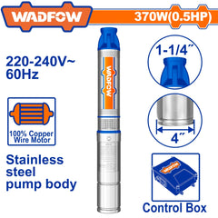 Wadfow by Winland 4 Inches Deep Well Pump Stainless Body 370W (0.5Hp) WWPD6011-5 WAD-PT