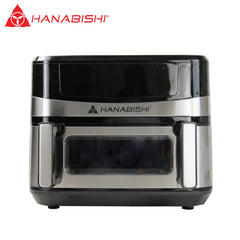 Hanabishi by Winland 10.5L Digital Dual Air Fryer 10 Cooking Program Functions 2400W-HDAIRFRY-105SS