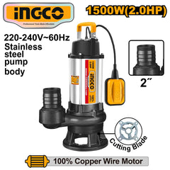 Ingco by Winland Seawage Submersible Water Pump Dirty Water 1500W 2HP SPDB150068-5 ING-PT