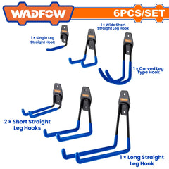 Wadfow by Winland 6Pcs/Set Heavy Duty Hook Storage WSNG2506 - WAD-HT