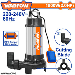 Wadfow by Winland Sewage Submersible Water Pump for Dirty Water WAD-PT