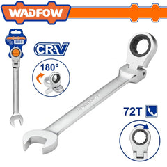 Wadfow by Winland Flexible 180° Ratchet Spanner Chrome Plated 14 mm WAD-HT