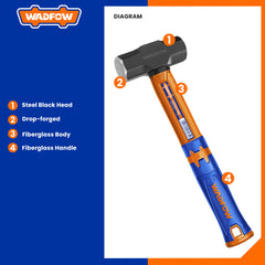 Wadfow Sledge Hammer w/ Fiberglass Handle