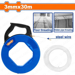 Wadfow by Winland Nylon-6 Cable Puller 30m x 3mm-White WCAPB3M30 WAD-HT