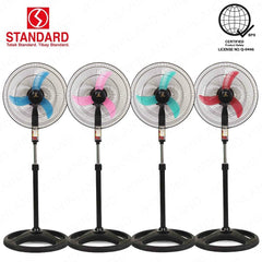 Standard by Winland 16 Inches Stand Fan Banana Blade/Electric Fan SSM-16B