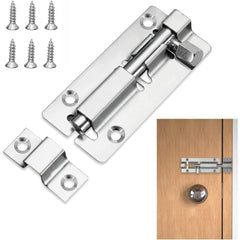 PowerHouse Stainless Barrel Bolt with Screw 2 Inches - 6 Inches PH-SBBS